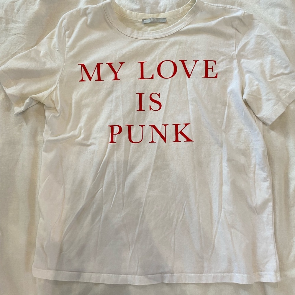 Zara t-shirt, white, medium